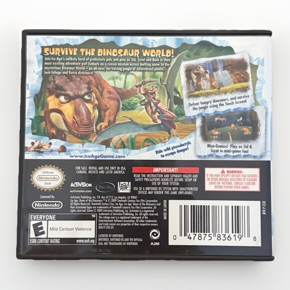 Nintendo DS Ice Age Dawn Of The Dinosaurs - Tested Working CIB Complete In Box - Picture 2 of 13
